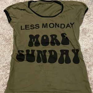 'Less Monday More Sunday' Casual Shirt